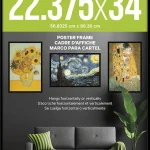 Allposters Standard Poster Frame 224 x 34 Black (New)