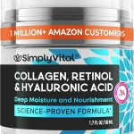 SimplyVital Face Moisturizer Retinol Collagen Hyaluronic Acid Cream 17 oz Anti-Aging Moisturizer Face Cream for Women (New)