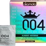OKAMOTO 004 Condoms 24 count Sherlon Latex Ultra-Thin (New)