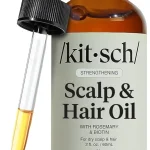 Kitsch Rosemary Oil for Hair Growth -With Castor Oil Biotin &amp Jojoba- 60mL Pre-Wash Hair Oil For Hair Care   Adds Shin (New)
