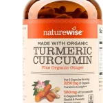 NatureWise Turmeric Curcumin 2250mg Supplement with BioPerine 360 Capsules Black Pepper Extract for Advanced Absorption (New)