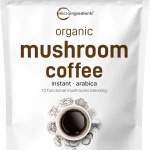 Micro Ingredients Organic Instant 10 in 1 Mushroom Coffee Powder 28 Ounce 317 Servings Premium Arabica Coffee with Li (New)