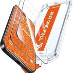TORRAS Military-Grade Shatterproof for iPhone 16 Pro Screen Protector [9H+ Aerospace Tempered Glass＆ One-Step Installatio (New)