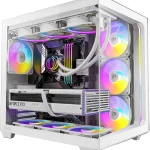 Antec C5 ARGB Mid-Tower ATX PC Case 7 ARGB PWM Fans White 7 ARGB PWM Fans Included 270Â° Seamless Tempered Glass Dua (New)