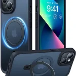TORRAS Ostand for iPhone 14/13 Case Magnetic Stand Black 61&quot [Fit for MagSafe][Flexible Stable Stand] 4X Military-Gra (New)
