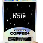 Everyday Dose Bold Medium Roast Mushroom Coffee 90mg Caffeine per serving with Grass-Fed Collagen Chaga Lions Mane &amp L-T (New)