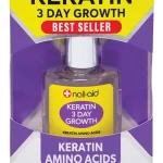 Nail-Aid Keratin 3 Day Growth Nail Strengthener Keratin Amino Acid Treatment For Weak Nails Helps Grow Stronger Harde (New)
