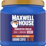 Maxwell House Ground Coffee Smooth Bold Dark Roast 267 oz Canister Strong &amp Full-Bodied Dark Roast Coffee Smooth Ri (New)