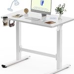 FLEXISPOT H7 Plus Mobile Standing Desk Pneumatic AdjustableOne-Piece 40" Cordless standing desk with stable dual-colum (New)