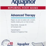 Aquaphor Advanced Therapy Repairing Foot Masks 6 Masks x 07 FL OZ Moisturizing Socks for Dry Feet Hydrating Foot Care (New)