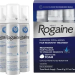 Men's Rogaine 5% Minoxidil Topical Foam Unscented 3 x 211 oz Hair Regrowth Foam Topical Hair Loss Treatment for Men (New)