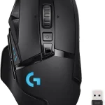 Logitech G502 Lightspeed Wireless Gaming Mouse - Black RGB Adjustable Weights 11 Programmable Buttons POWERPLAY Compa (New)