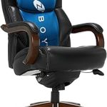 La-Z-Boy Big and Tall Executive Office Chair Lumbar Support Leather Chair Delano Wood Arms Base 350lb Capacity Ergono (New)