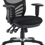 Modway EEI-757-BLK Articulate Ergonomic Mesh Office Chair in Black (New)