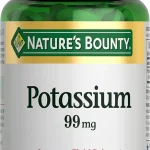Nature's Bounty Potassium 99mg 1 Per Day 100 Vegetarian Caplets Supports Fluid Balance and Muscle Activity Normal Hea (New)