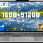 15.6'' Laptop Intel Core i7-6500U 16GB RAM 512GB SSD for Study Work Backlit Keyboard Windows 11 Pro Full HD 1080p (New)