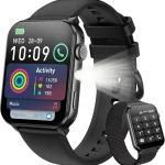 Blackview Smart Watch for Men Women191&quot HD Touchscreen Fitness Watch with Flashlight Bluetooth Notifications/Make Call (New)