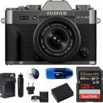 FUJIFILM X-T30 III Mirrorless Camera with XC 13-33mm Lens Bundle Includes: SanDisk 128GB Extreme PRO Memory Card Spare B (New)