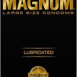 TROJAN Magnum Large Size Lubricated Condoms Magnum Condoms 12 Count Premium Latex Lubricated Help Reduce Risk of Pre (New)