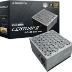 MONTECH Century II 850W ATX 31 Fully Modular 80 Plus Gold Power Supply PCIe 51 Native 12V-2x6 Cable Compact 140mm De (New)