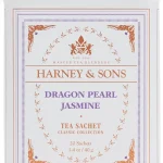 Harney &amp Sons Dragon Pearl Jasmine Tea 20 CountPack of 1 Hand-rolled jasmine pearls Pyramid sachets Brews 12 oz per (New)