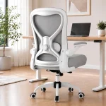 Ergonomic Home Office Chair 4-Way Lumbar Thick Cushion 330LBS Adjustable Lumbar up/down/in/out Rocking Mesh Back (New)