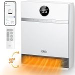 DREO Smart Electric Wall Heater for Indoor Use Works with AlexaLarge Room IP24 Wall Mounted Heater 11.5 ft/s Heating (New)