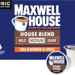 Maxwell House K-CupÂ® Coffee Pods 84 ct Box House Blend Medium Roast Full-Flavored &amp Lively Medium Roast Coffee Pods S (New)