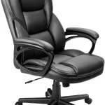 Furmax Office Executive Chair High Back Adjustable Managerial Home Desk Chair Swivel Computer PU Leather Chair with Lumba (New)