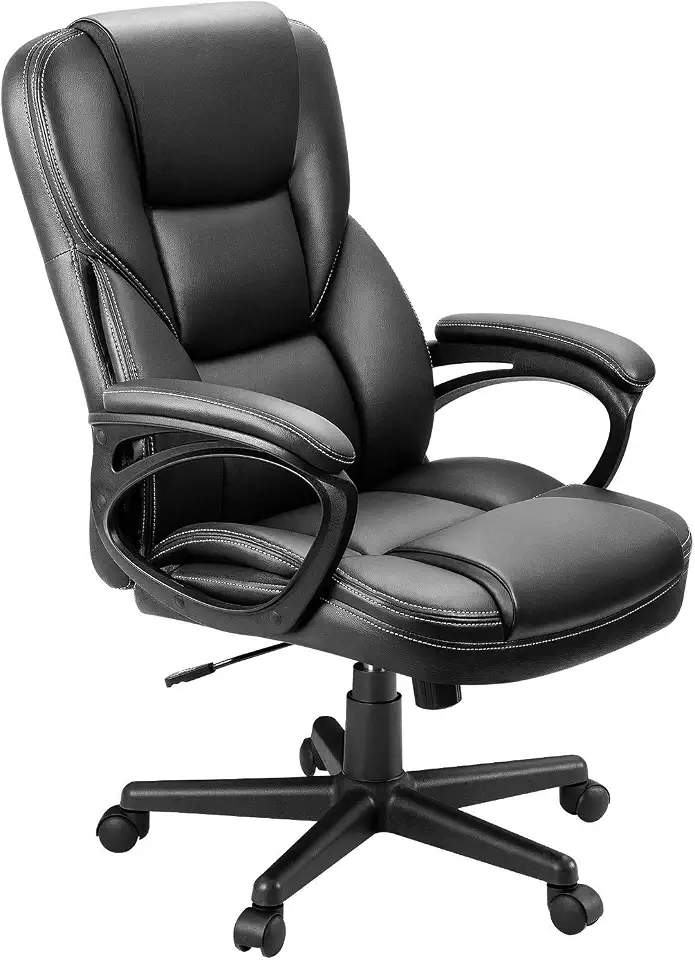 719NUE4jRvL._AC_UL960_FMwebp_QL65_ Furmax Office Executive Chair High Back Adjustable Managerial Home Desk Chair Swivel Computer PU Leather Chair with Lumba (New) - Image 1