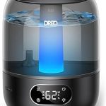 DREO 3L Humidifiers for Bedroom 30H Runtime 26 dB Quiet Black Easy to Refill Clean Precise Humidity Control Night (New)