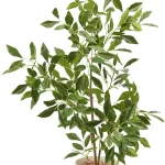 27&quot Indoor Faux Potted Plants Ficus Leaves Trees with Ceramic Pots Realistic Fake Plants for Living Room Office Farmhous (New)