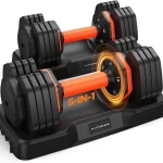 2026 FDB2 Updated Adjustable Dumbbell Set of 2 5-in-1/10-in-1 Weights Dumbbell Set with Storage Box 25lbs/55lbs Adjustab (New)