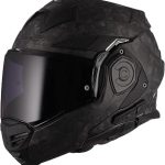 LS2 Helmets Advant X Carbon Modular Helmet with Midland Spectrum Bluetooth Headset (New)