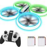 Q9s Drones for KidsRC Drone with Altitude Hold and Headless ModeQuadcopter with Blue&Green LightPropeller Full Protect (New)