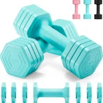 EQUIPRO Adjustable Dumbbell Set 4 in 1 Free Weights Dumbbells Set for Women Weights for Women at Home 2lb 3lb 4lb 5lb w (New)
