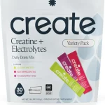 Create Creatine Electrolytes   Energy &amp Strength   Variety Pack NSF Certified for Sport   Daily Hydration Mix 30 Suga (New)