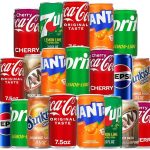 Mini Soda Soft Drink Variety 8 Flavor Soda Assortment - 75 Fl Oz Cans (New)
