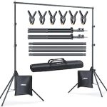 Linco Lincostore Backdrop Stand Kit 10x7ft for Photography Adjustable back drop holder frame with clamps sand bags car (New)