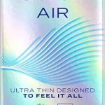 Durex Air Condoms for Men Ultra Thin Latex Condoms 10 Count Lubricated to Help Prevent Breakage Regular Fit Electron (New)