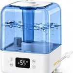 5L Humidifier for Bedroom Auto Humidistat Top Fill 22dB Quiet Blue Detachable Tank Sleep Mode Auto Shutoff 3 Mis (New)