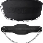 Enkcyiv Dip Belt with 335in Chain for Weightlifting 7mm EVA Padding 220lbs Load Adjustable Fit Anti-slip Support We (New)