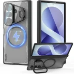 Nillkin MagSafe Case for Samsung Galaxy Z Fold 8 Ultra Clear Black Kickstand Camera Cover Hinge Protection Shockproof (New)