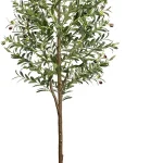 LuceAlberi 6FT Artificial Olive Tree Indoor Tall Faux with Planter&ampBasket Large Fake Olive Silk Trees Realistic Olive Pl (New)
