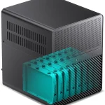 JONSBO N3 Mini-ITX NAS PC Chassis ITX Computer Case 8HHD1-SSDD isk Bays NAS Mini Aluminum with Steel Plate Case Built- (New)