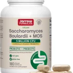 Jarrow Saccharomyces Boulardii MOS Probiotics 180 Capsules Intestinal Tract Support 5 Billion CFU Per Serving 180 D (New)