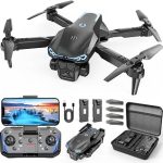 1080P Drone with Camera for Kids Adults Easy-to-Fly Foldable Drone for Beginners One-Key Takeoff 360° Flip Gesture S (New)