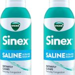 Vicks Sinex SALINE Nasal Spray Drug Free Ultra Fine Mist Clear Everyday Sinus Congestion Fast Clear Mucus from a Cold o (New)