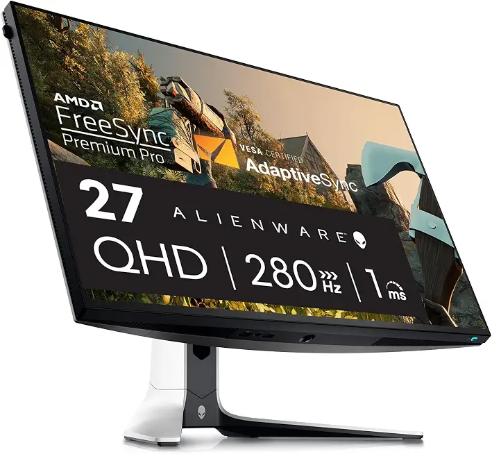 71E-0e9aOIL._AC_UY654_FMwebp_QL65_ Alienware AW2723DF Gaming Monitor - 27-inch 2560 x 1440 240Hz Display DP 14 1ms Response Time NVIDIA G-Sync Preset (New) - Image 1