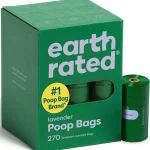Earth Rated Dog Poop Bags on Refill Rolls 270 Bags Lavender Guaranteed Leak Proof and Extra Thick Waste Bag Refill Rolls (New)